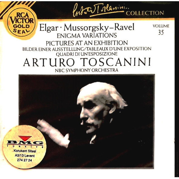 TOSCANINI ARTURO - MUSSORGSKY RAVEL PICTURES AT AN EXHIBITION ELGAR ENIGMA VARIATIONS (CD) (1991)