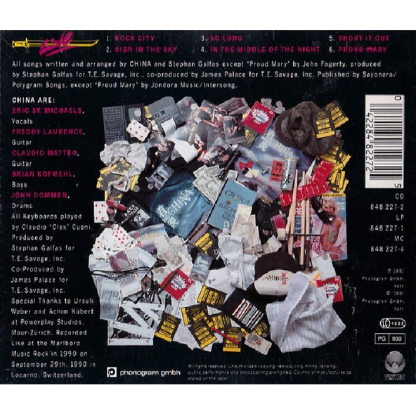 CHINA - LIVE (CD) (1991) - 2