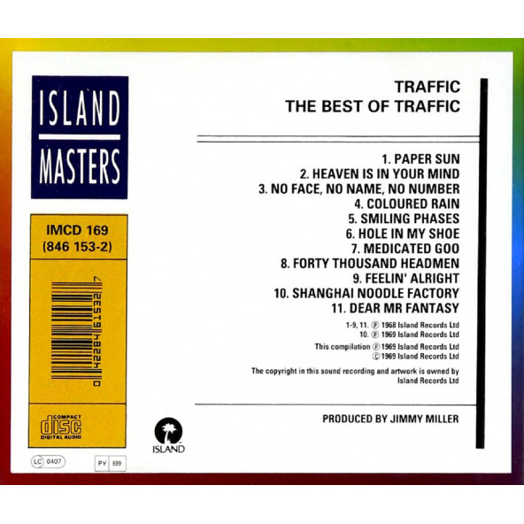 TRAFFIC - BEST OF TRAFFIC (CD)(1969) - 2