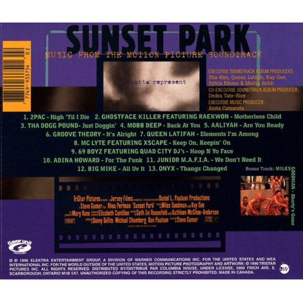 SUNSET PARK - SOUNDTRACK (CD) (1996) - 2