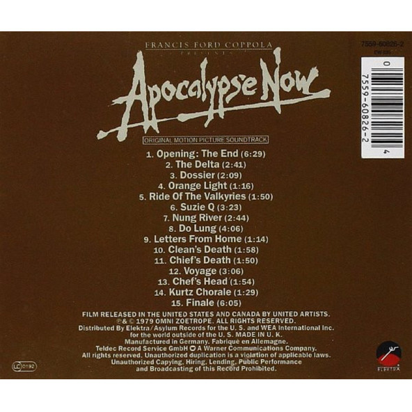 APOCALYPSE NOW - SOUNDTRACK (CD) (1979) - 2
