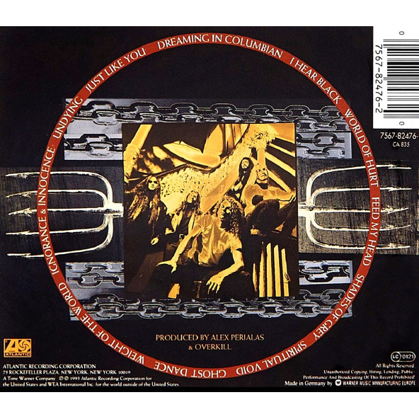 OVER KILL - I HEAR BLACK (CD) (1993) - 2
