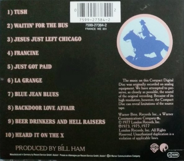 ZZ TOP - THE BEST OF ZZ TOP (CD) (1977) - 2
