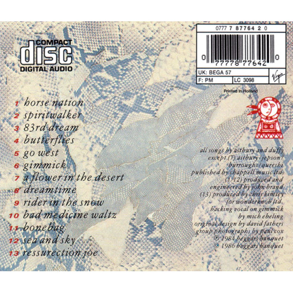 THE CULT - DREAMTIME (CD) (1986) - 2