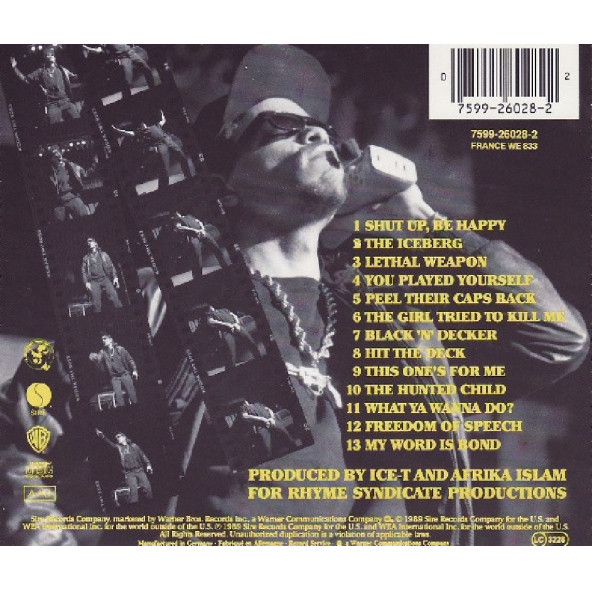 ICE-T - THE ICEBERG FREEDOM OF SPEECH  JUST WATCH WHAT YOU SAY (CD)(1989) - 2