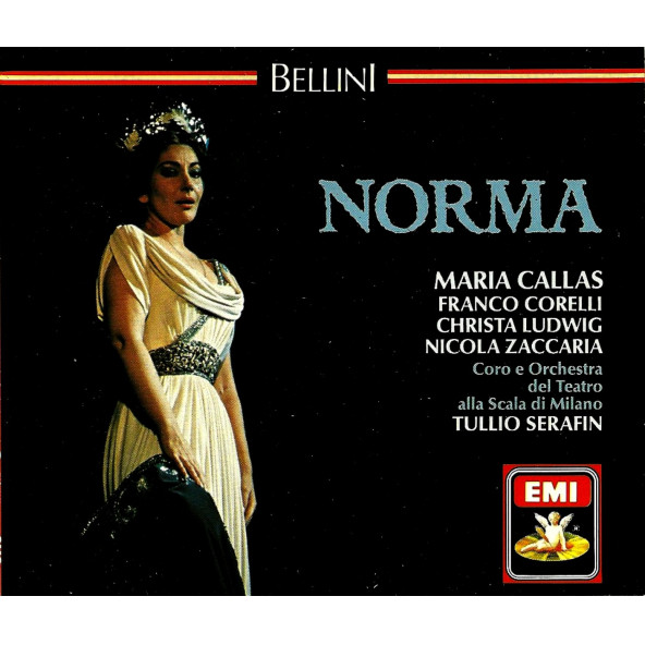 BELLINI - NORMA-MARIA CALLAS, FRANCO CORELLI, CHRISTA LUDWIG, NICOLA ZACCARIA, TULIO SERAFIN (3 CD) (1989)