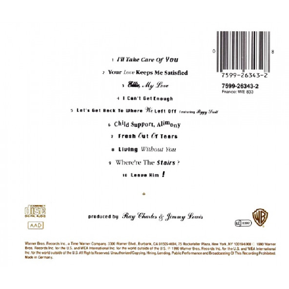 RAY CHARLES - WOULD YOU BELIEVE (CD) (1990) - 2