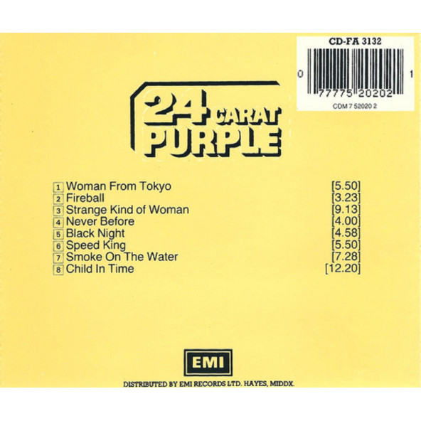 DEEP PURPLE - 24 CARAT PURPLE (CD) (1988) - 2