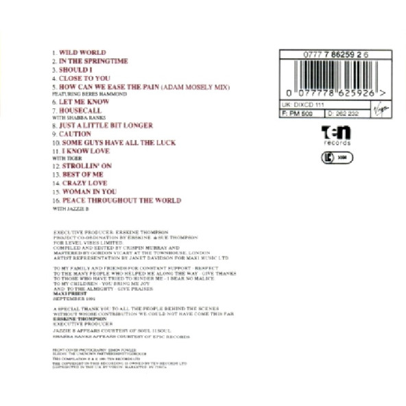 MAXI PRIEST - BEST OF ME (CD) (1991) - 2