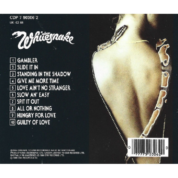 WHITESNAKE - SLIDE IT IN (CD) (1988) - 2