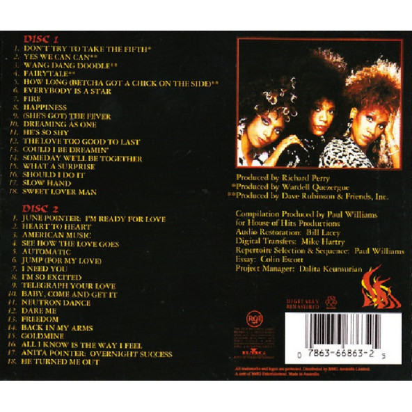 THE POINTER SISTERS - THE VERY BEST OF THE POINTER SISTERS (2 CD) (1997) - 2