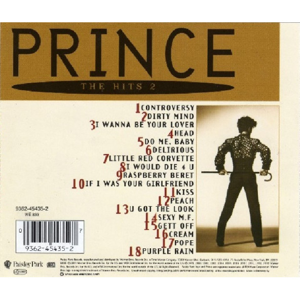 PRINCE - THE HITS 2  (CD) (1993) - 2