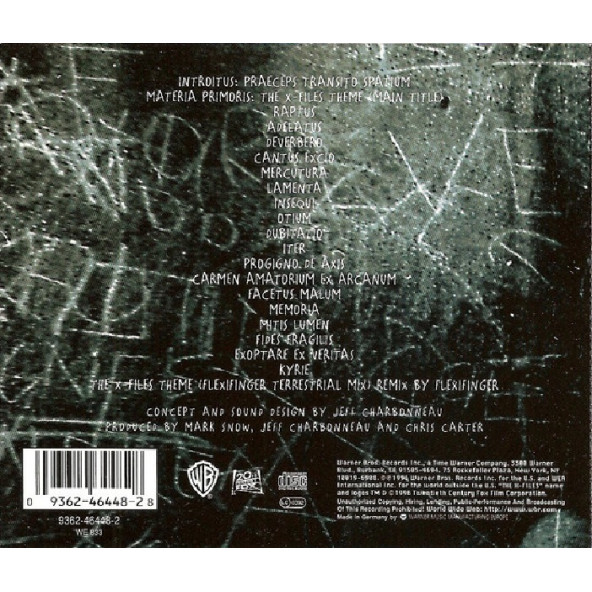 THE X FILES THE TRUTH AND THE LIGHT MUSIC FROM THE X FILES - SOUNDTRACK (CD) (1996) - 2