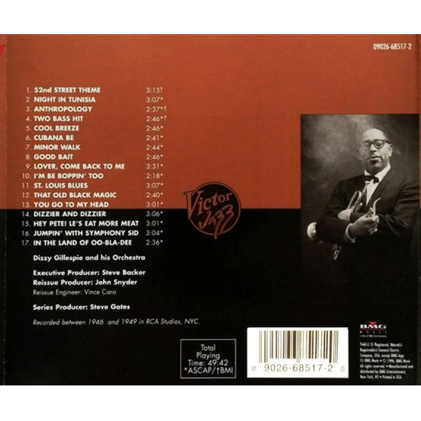 DIZZY GILLESPIE - DIZZIER AND DIZZIER (CD) (1996) - 2