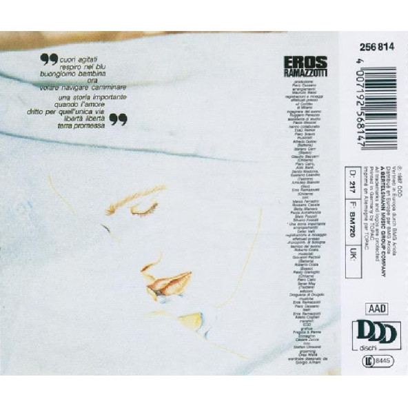 EROS RAMAZZOTTI - CUORI AGITATI (CD) (1987) - 2