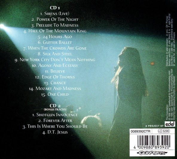 SAVATAGE - FROM THE GUTTER TO THE STAGE (THE BEST OF SAVATAGE 1981-1995) (2 CD) (1996) - 2