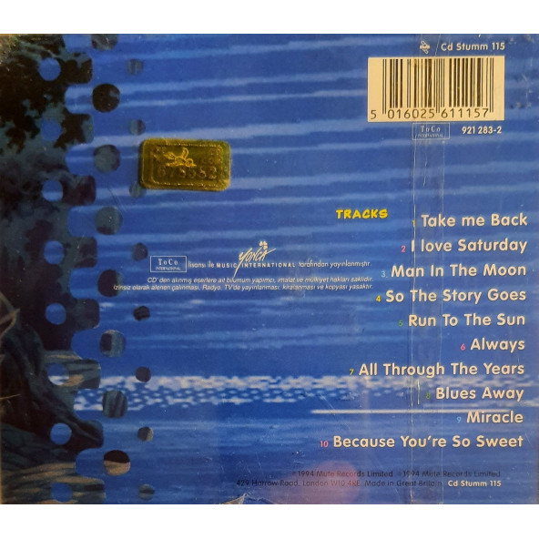 ERASURE - I SAY I SAY I SAY (CD) (1994) - 2