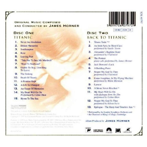 TITANIC - SOUNDTRACK (2 CD) (LIMITED EDITION) (1998) - 2