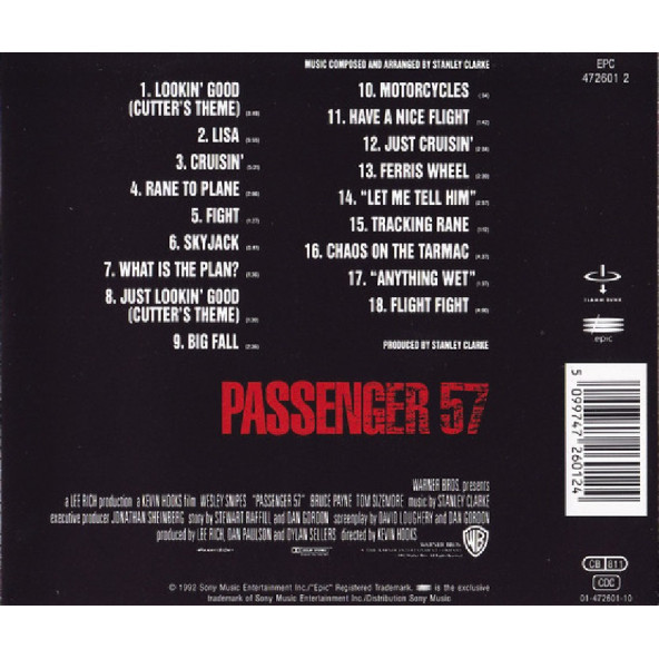 STANLEY CLARKE - PASSENGER 57 (SOUNDTRACK) (CD) (1992) - 2