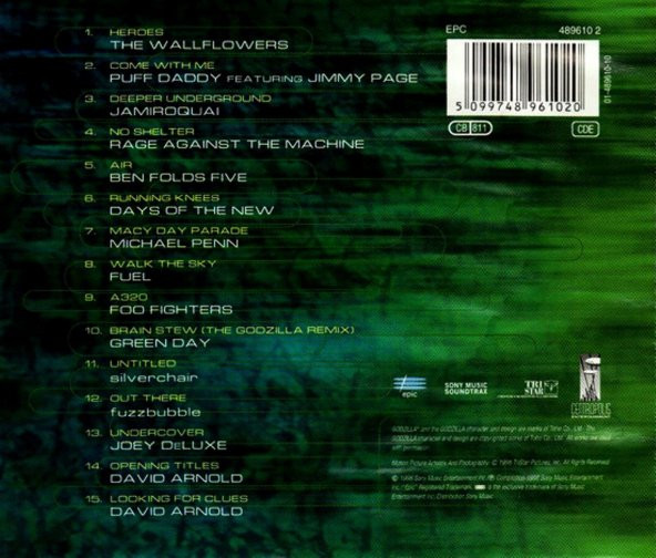 GODZILLA THE ALBUM - SOUNDTRACK (CD)(1998) - 2