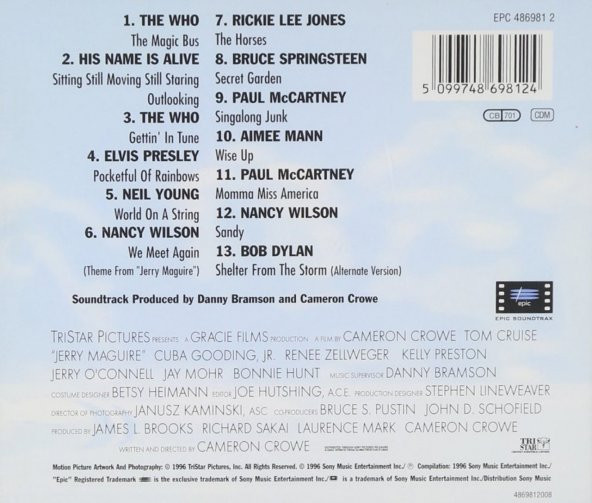 JERRY MAGUIRE - SOUNDTRACK (CD)(1996) - 2