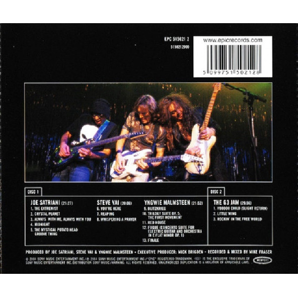 G3 LIVE - ROCKIN' IN THE FREE WORLD (2 CD) (2004) - 2