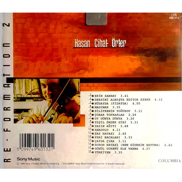 HASAN CİHAT ÖRTER - RE-FORMATION 2 (CD) (1999) - 2