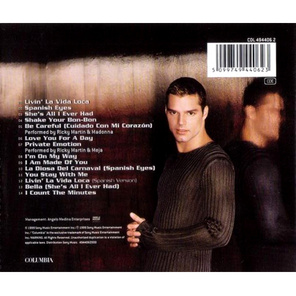 RICKY MARTIN - RICKY  (CD)(1999) - 3