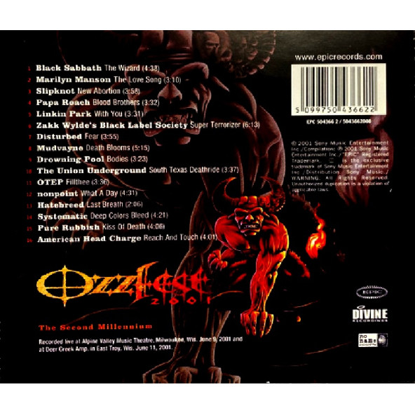 OZZFEST 2001 - THE SECOND MILLENIUM (CD) (2001) - 2