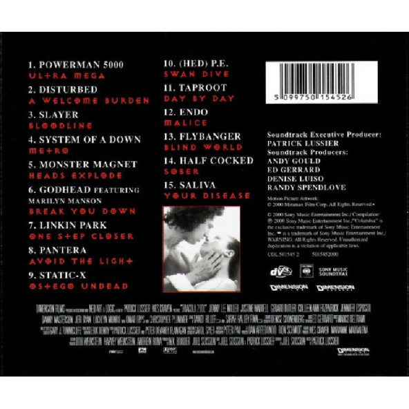 DRACULA 2000 - SOUNDTRACK  (CD) (2000) - 2