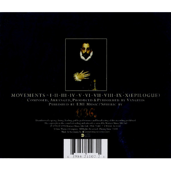 VANGELIS - EL GRECO (CD) (1998) - 2
