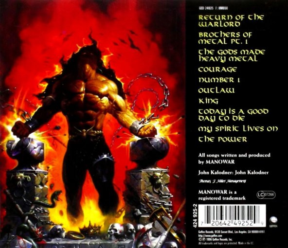 MANOWAR - LOUDER THAN HELL (CD) (1996) - 2