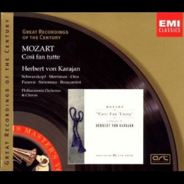 MOZART WOLFGANG AMADEUS - COSI FAN TUTTE HERBERT VON KARAJAN
