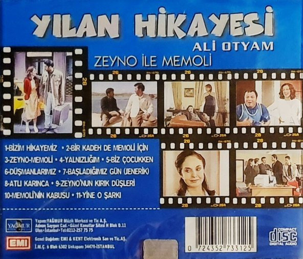 ALİ OTYAM - YILAN HİKAYESİ (ZEYNO İLE MEMOLİ) (CD) - 2