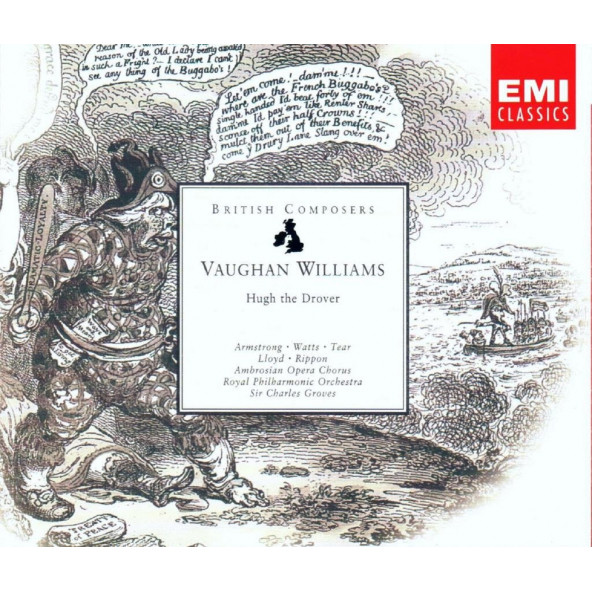 VAUGHAN WILLIAMS - HUGH THE DROVER (SIR CHARLES GROVES) (2 CD) (1994)