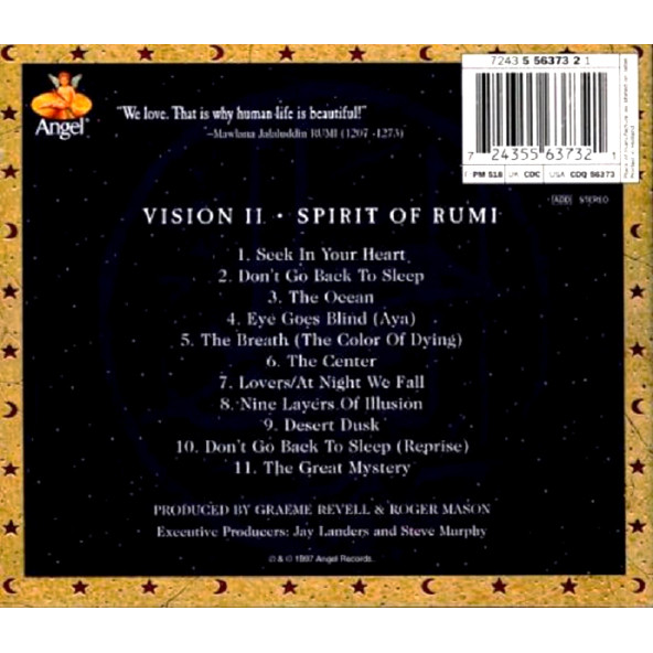 VISION II - SPIRIT OF RUMI (CD) (1997) - 2
