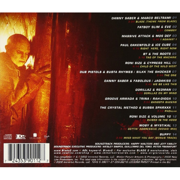 BLADE  - SOUNDTRACK (CD) (2002) - 2