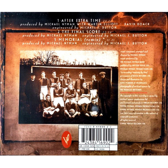 MICHAEL NYMAN - AFTER EXTRA TIME (CD) (1996) - 2