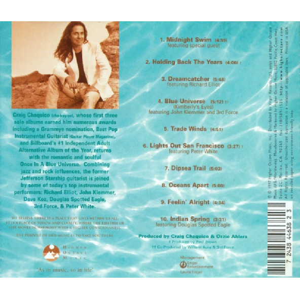 CRAIG CHAQUICO - ONCE IN A BLUE UNIVERSE (CD) (1997) - 2