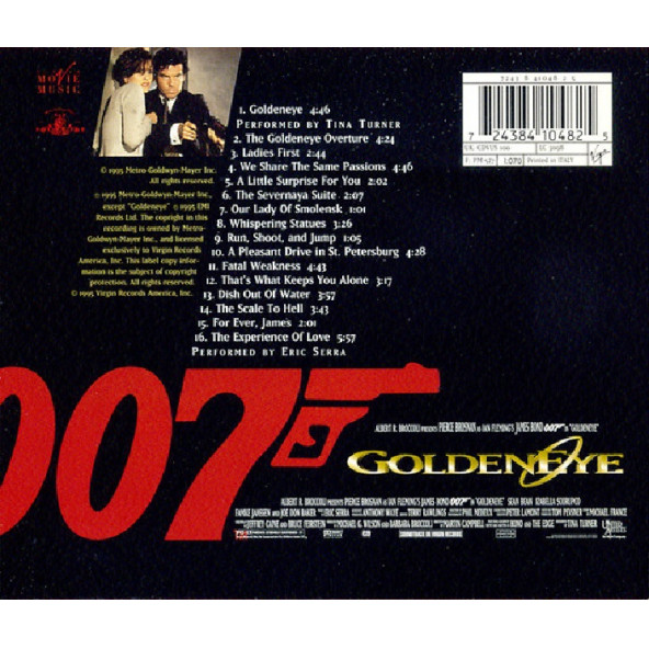 JAMES BOND  GOLDEN EYE - SOUNDTRACK (CD) (1995) - 2