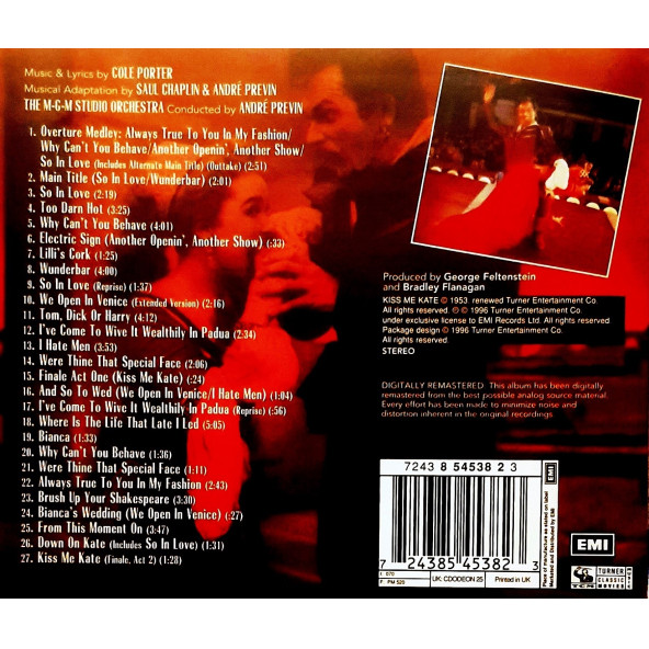 KISS ME KATE - SOUNDTRACK (CD) (1996) - 2