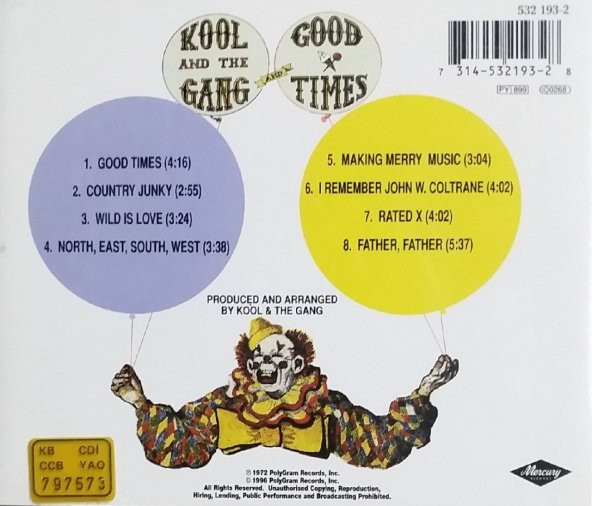 KOOL AND THE GANG - GOOD TIMES (CD) (1996) - 2