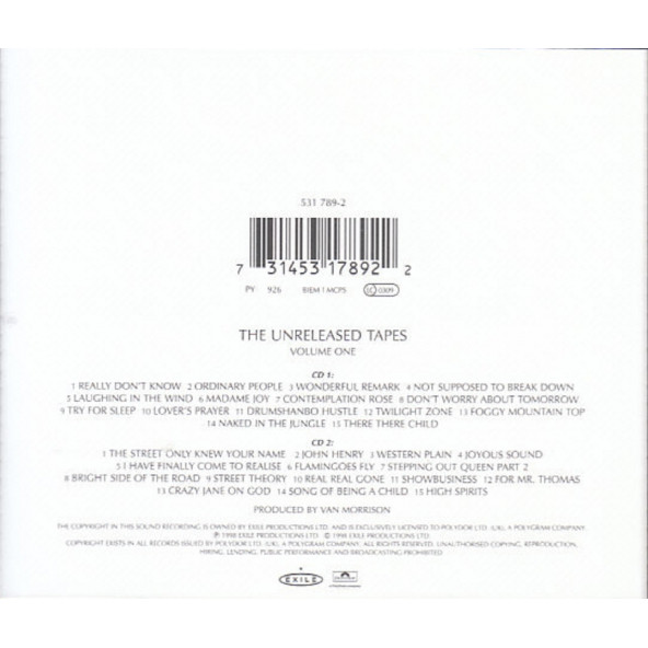 VAN MORRISON - THE PHILOSOPHER'S STONE (2 CD) (1998) - 3