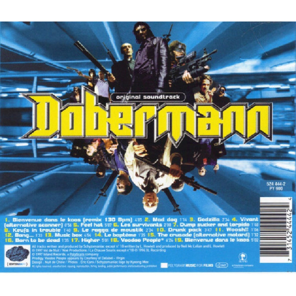 DOBERMANN - SOUNDTRACK  (CD) (1997) - 2