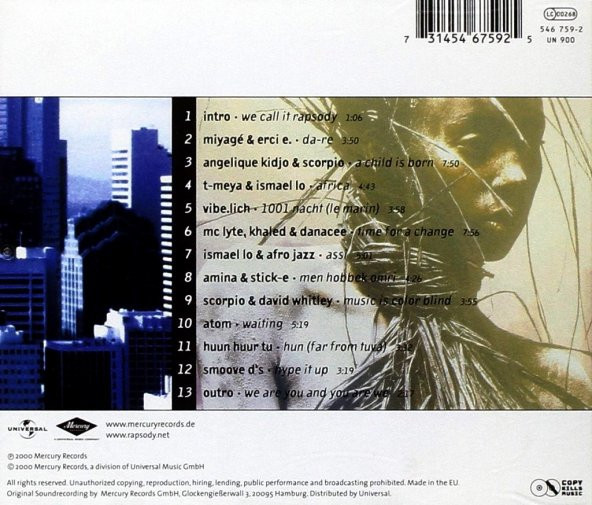 RAPSODY   HIP HOP MEETS WORLD  (CD) (2000) - 2