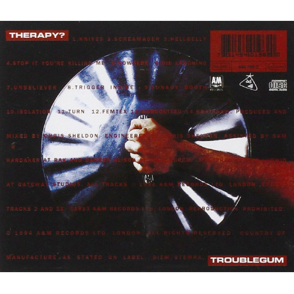 THERAPY - TROUBLEGUM (CD) (1994) - 2