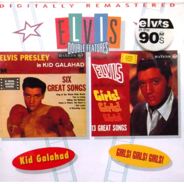 ELVIS PRESLEY - DOUBLE FEATURES KID GALAHAD & GIRLS GIRLS GIRLS (CD) (1993)