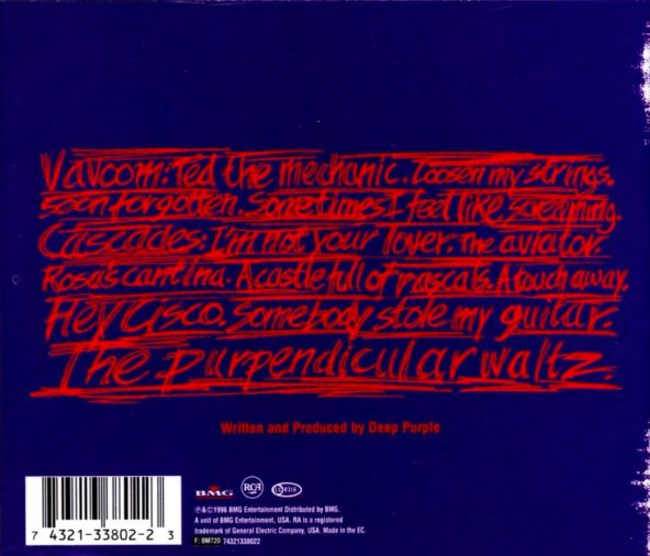 DEEP PURPLE - PURPENDICULAR (CD) (1996) - 2