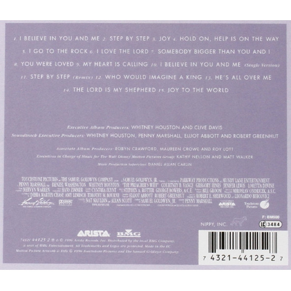 THE PREACHER'S WIFE - SOUNDTRACK (CD) (1996) - 2