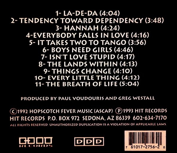 PAUL VOUDOURIS - IT TAKES TWO (CD) (1993) - 2